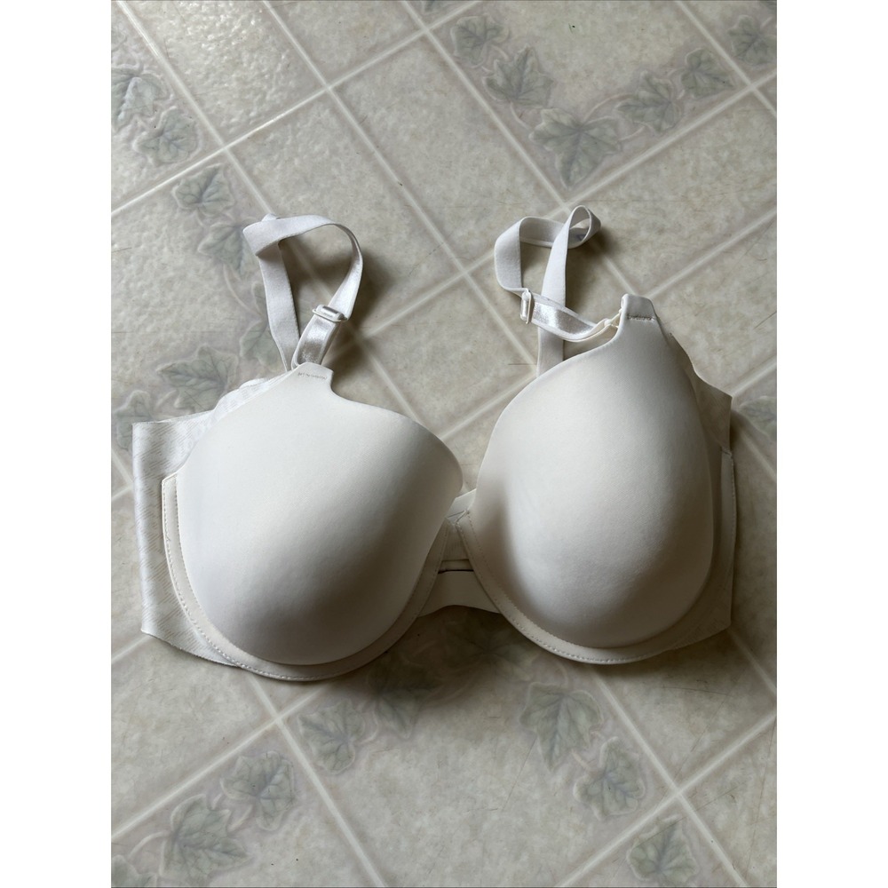 Warner's RB5781A No Side Effects Convertible Underwire Contour Bra 40C Ivory